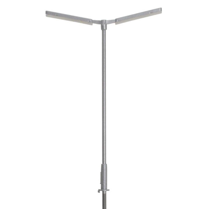 Atlas HO Scale Silver Double Arm Parking Lot Light Cool White 3 Pack — exact product reference