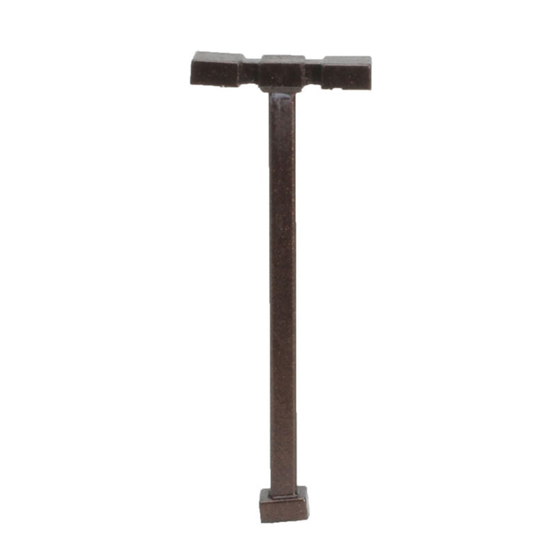 Atlas N Scale Double Arm Square Light Bronze 15ft Warm LED (3-pack) — exact product reference