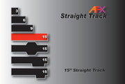 AFX 15-Inch Straight HO Slot Car Track – Pair — official AFX product view 5