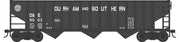 Bowser HO 43494 70-Ton 14-Panel 3-Bay Hopper, Western Maryland #80358 (Boxcar Red, Speed Lettering) — exact product view 2
