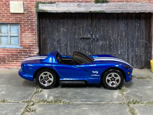 Loose Hot Wheels - 2013 Dodge Viper - Blue and White