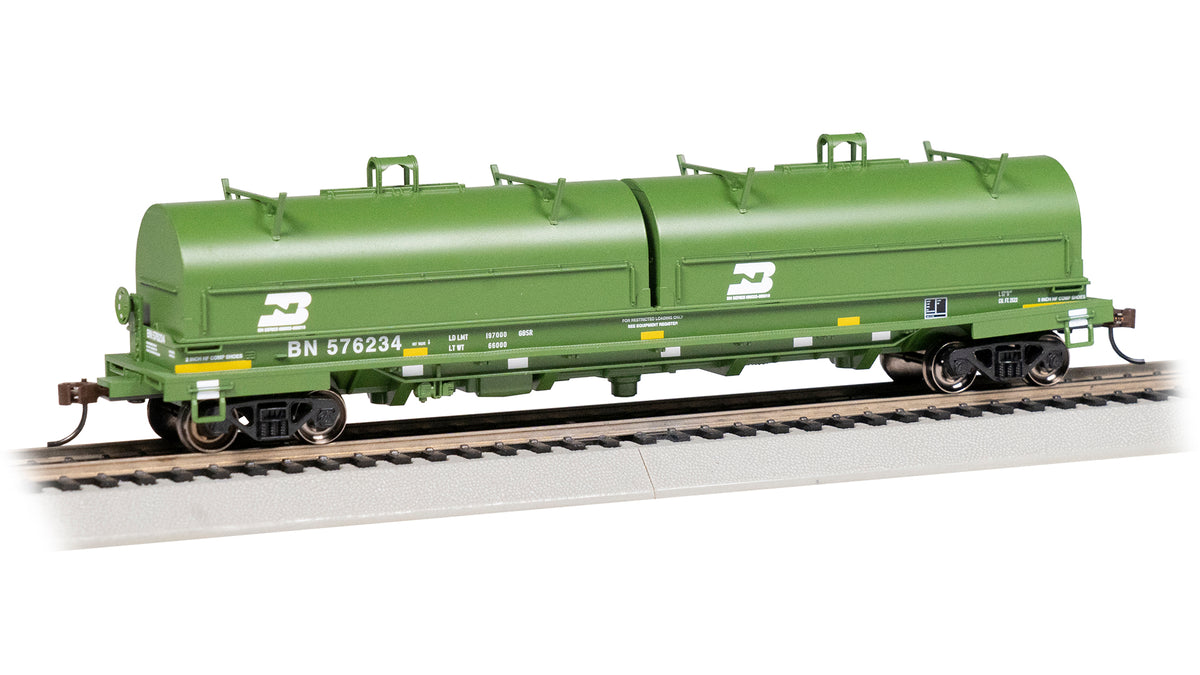 Bachmann HO 55' Steel Coil Car - Burlington Northern #576234 (with load) — product view 1