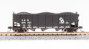 Broadway Limited Imports N 7153 3-Bay Hoppers, Chesapeake and Ohio (2-Pack B) — exact product view 3
