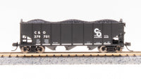 Broadway Limited Imports N 7153 3-Bay Hoppers, Chesapeake and Ohio (2-Pack B) — exact product view 3