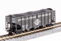 Broadway Limited Imports N 7158 3-Bay Hoppers, Appalachian Bituminous (Fantasy Paint Scheme) (2-Pack A) — exact product view 5
