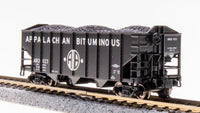 Broadway Limited Imports N 7158 3-Bay Hoppers, Appalachian Bituminous (Fantasy Paint Scheme) (2-Pack A) — exact product view 2