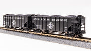 Broadway Limited Imports N 7158 3-Bay Hoppers, Appalachian Bituminous (Fantasy Paint Scheme) (2-Pack A) — exact product view