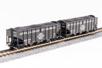 Broadway Limited Imports N 7159 3-Bay Hoppers, Appalachian Bituminous (Fantasy Paint Scheme) (2-Pack B) — exact product view 4