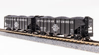 Broadway Limited Imports N 7159 3-Bay Hoppers, Appalachian Bituminous (Fantasy Paint Scheme) (2-Pack B) — exact product view