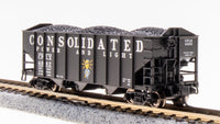 Broadway Limited Imports N 7160 3-Bay Hoppers, Consolidated Power and Light (Fantasy Paint Scheme) (2-Pack A) — exact product view 2