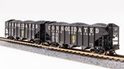 Broadway Limited Imports N 7160 3-Bay Hoppers, Consolidated Power and Light (Fantasy Paint Scheme) (2-Pack A) — exact product view