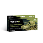 Vallejo 71.613 exact Russian Greens paint set front actual package