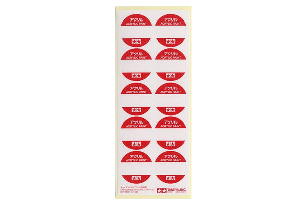 Tamiya Cap Labels (Acrylic Paints) – 87197 — exact product reference