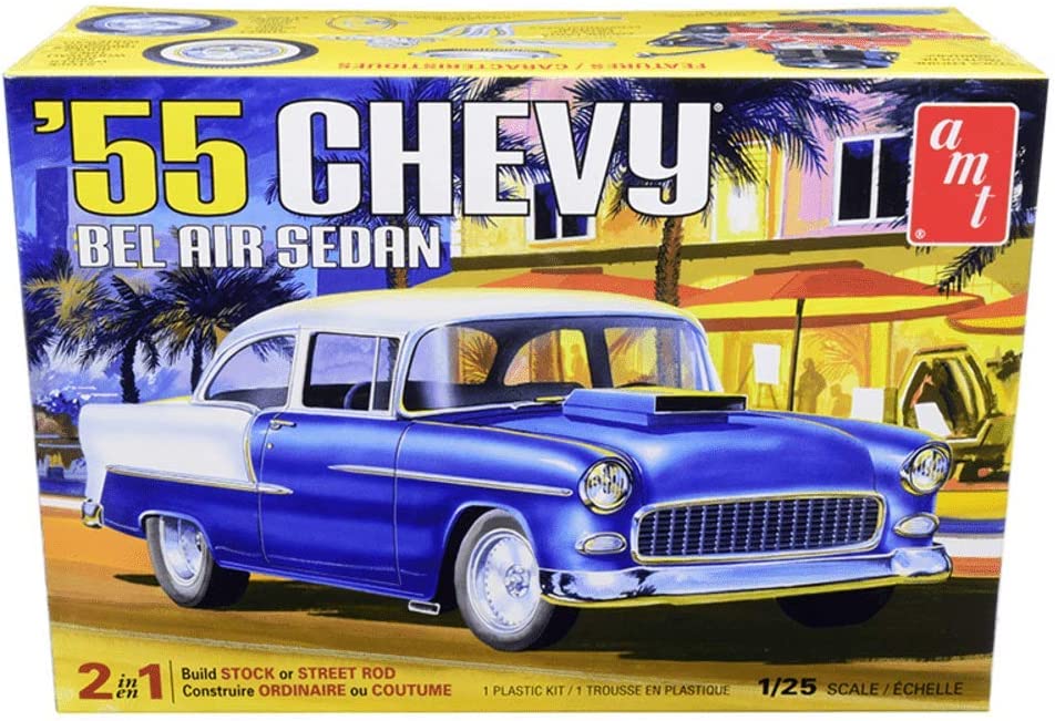AMT1119 1955 Chevrolet Bel Air Sedan 2-in-1 exact product image 1