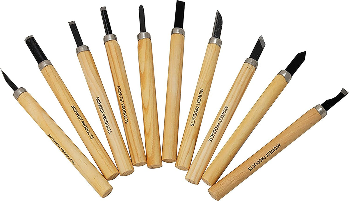 Midwest Products 3803 Carving Knife Set, Brown (10-Pack) — exact product view