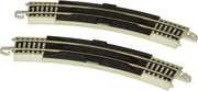 Bachmann 44529 pair of HO 18-inch radius curved rerailers with nickel silver rails