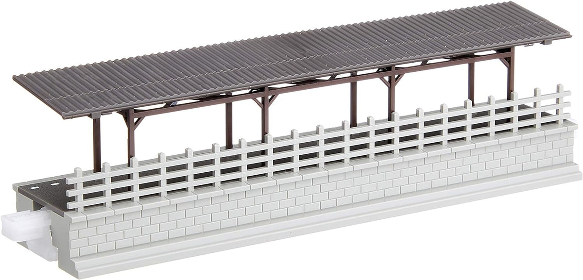Kato 23-134 Local Line Platform with Roof — N Scale rear view