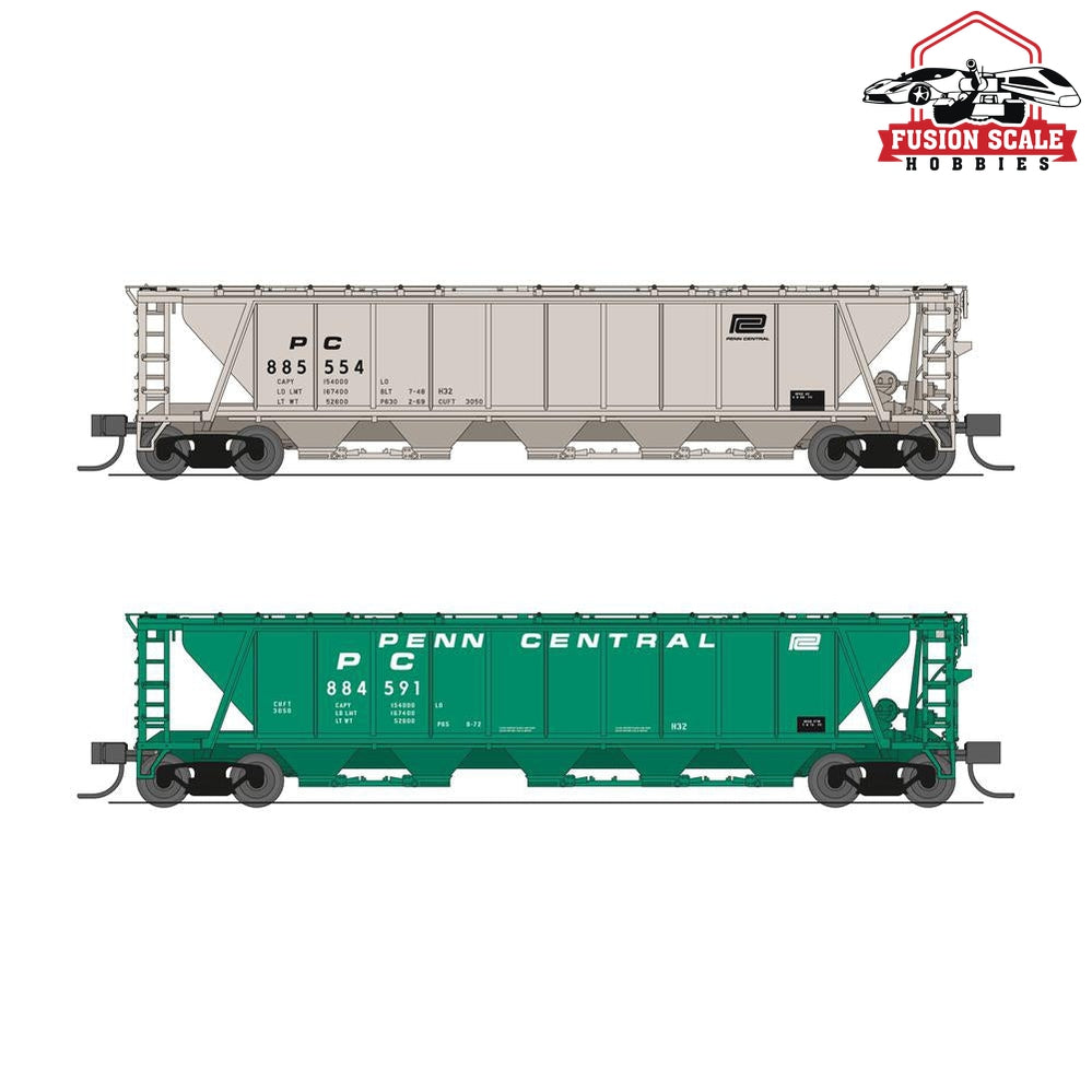 Broadway Limited N H32 Covered Hopper 2pk PC Variety — exact product reference