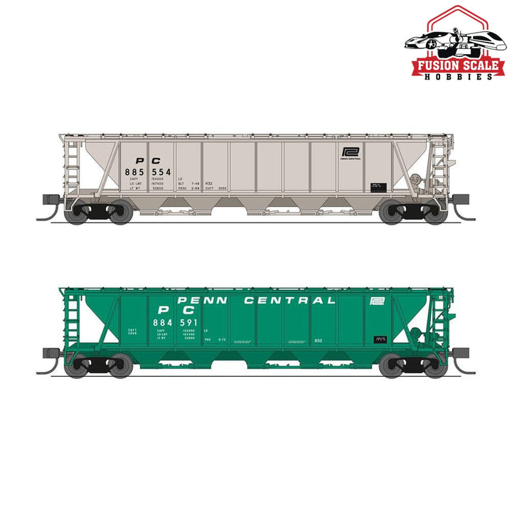 Broadway Limited N H32 Covered Hopper 2pk PC Variety — exact product reference