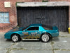 Custom Hot Wheels - Blown Camaro - Blue - Chrome Steel Wheels - Rubber Tires