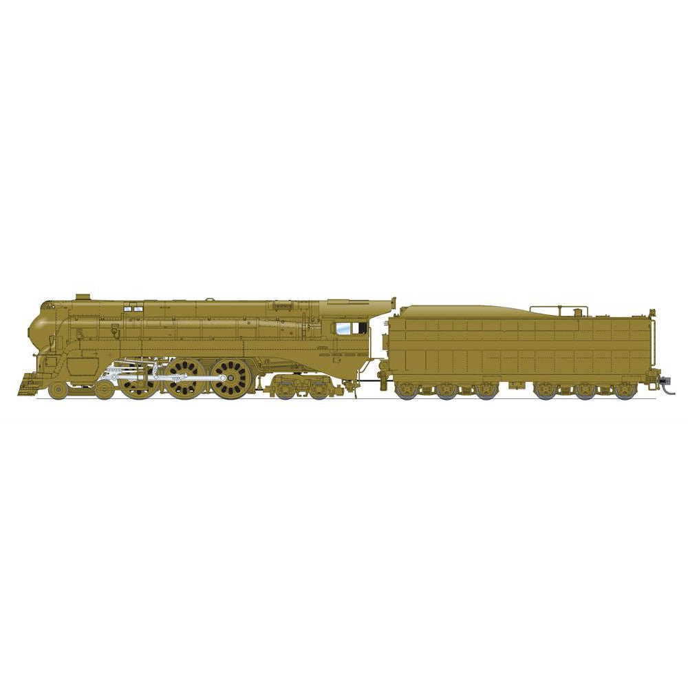 Broadway Limited HO HY SF Blue Goose Steam Loco Unlttrd Brass Paint DC/DCC So — exact product reference