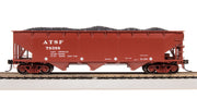 Broadway Limited Imports HO AAR 70-ton Triple Hopper, ATSF, 4-PACK — product view 1