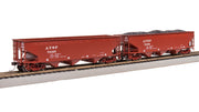 Broadway Limited Imports HO AAR 70-ton Triple Hopper, ATSF, 4-PACK — product view 3