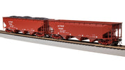Broadway Limited Imports HO AAR 70-ton Triple Hopper, ATSF, 4-PACK — product view 5