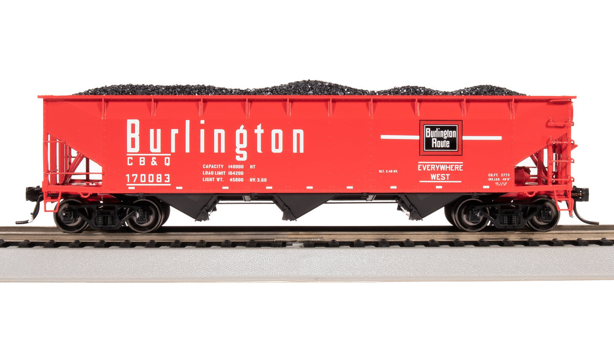 Broadway Limited Imports HO AAR 70-ton Triple Hopper, CBQ, 4-PACK — product view 1