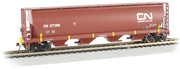 Bachmann HO Cylindrical Grain Hopper with Flashing End of Train Device - Canadian National #377399 — product view 1