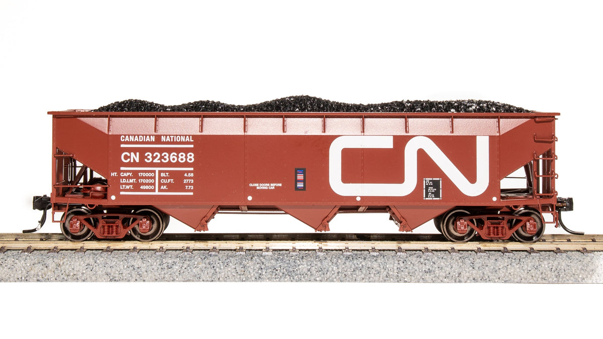 Broadway Limited Imports HO AAR 70-ton Triple Hopper, CN, #323688 — product view 1