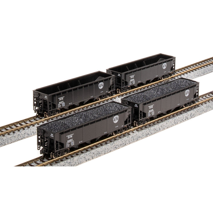 Broadway Limited N ARA 70t Quad Hopper 4pk A B&M/post-1947 Minute Man — exact product reference