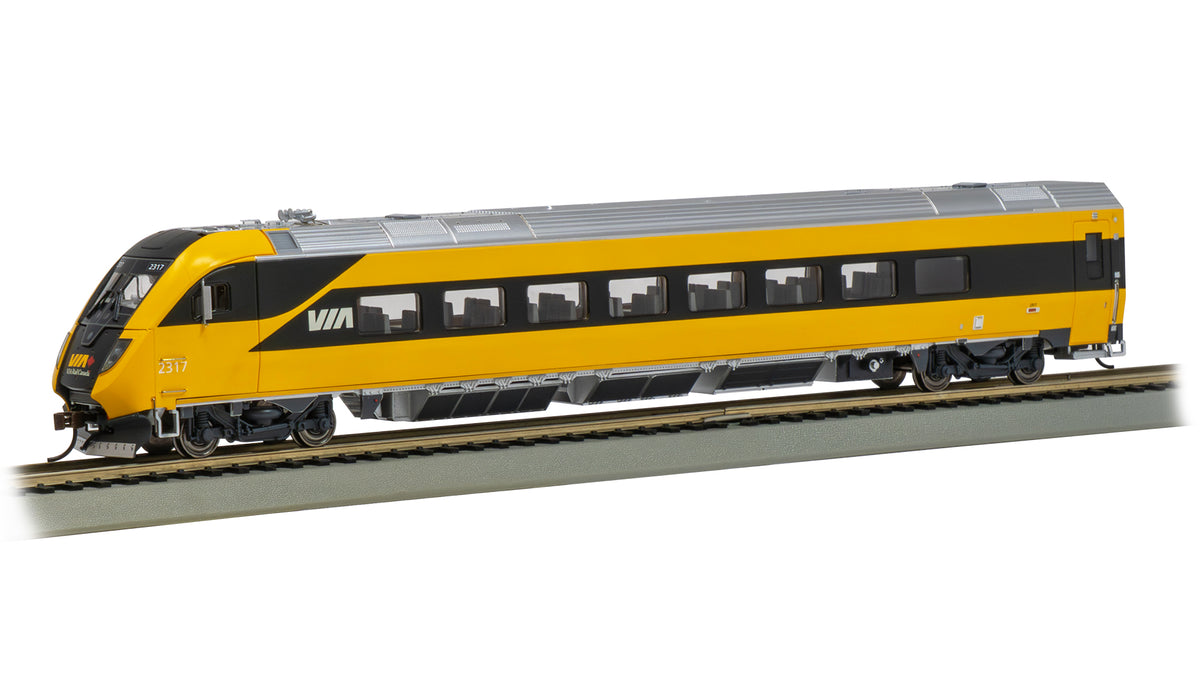 Bachmann HO Siemens Venture Cab Car - Via Rail Canada #2317 with DCC/Sound (Lumi Scheme) — product view 1