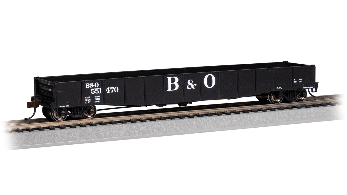 Bachmann HO 50'6" Drop End Gondola - Baltimore & Ohio #551470 — product view 1