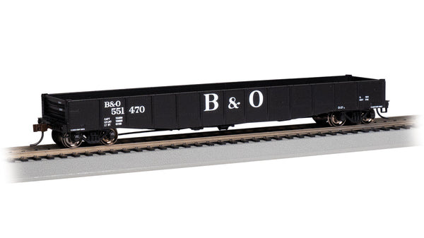 Bachmann HO 50'6" Drop End Gondola - Baltimore & Ohio #551470 — product view 1