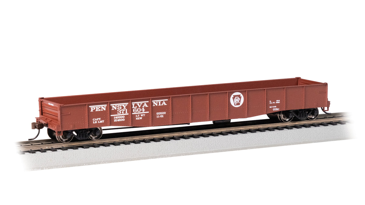 Bachmann HO 50'6" Drop End Gondola - Pennsylvania Railroad #371604 — product view 1