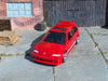 Custom Hot Wheels - Honda Civic EF - Red and White - Chrome 4 Spoke Wheels - Rubber Tires