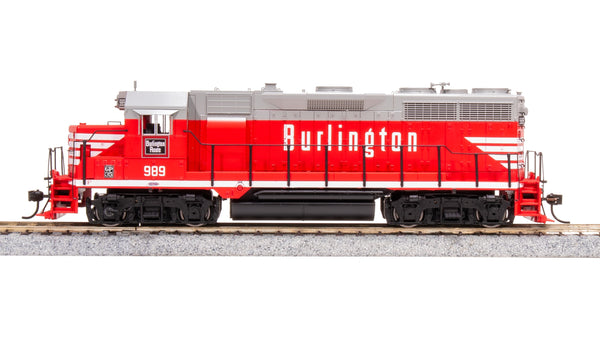 Broadway Limited Imports HO EMD GP35, CBQ 992, Chinese Red, Paragon4 Sound/DC/DCC — product view 1