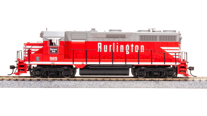 Broadway Limited Imports HO EMD GP35, CBQ 992, Chinese Red, Paragon4 Sound/DC/DCC — product view 1