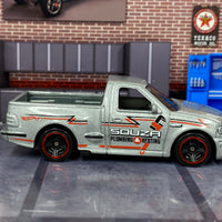 Loose Hot Wheels - Ford F150 SVT Lightning - Silver Souza Plumbing