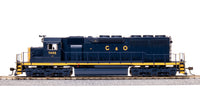 Broadway Limited Imports HO 9033 Stealth Series EMD SD40, Chesapeake and Ohio #7462 — exact product view 3