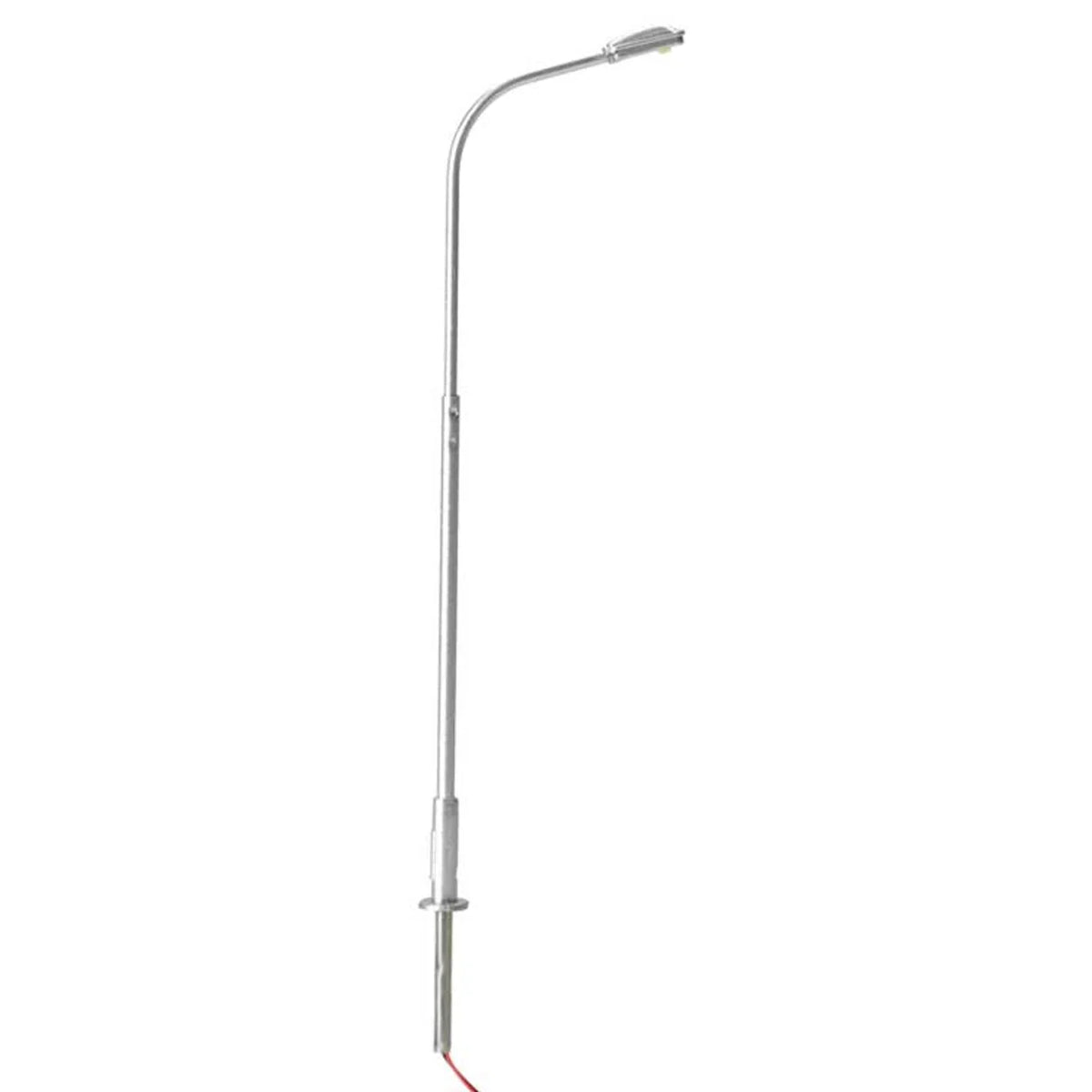 Atlas HO Scale Silver Single Arm Street Light Warm White 3 Pack — exact product view