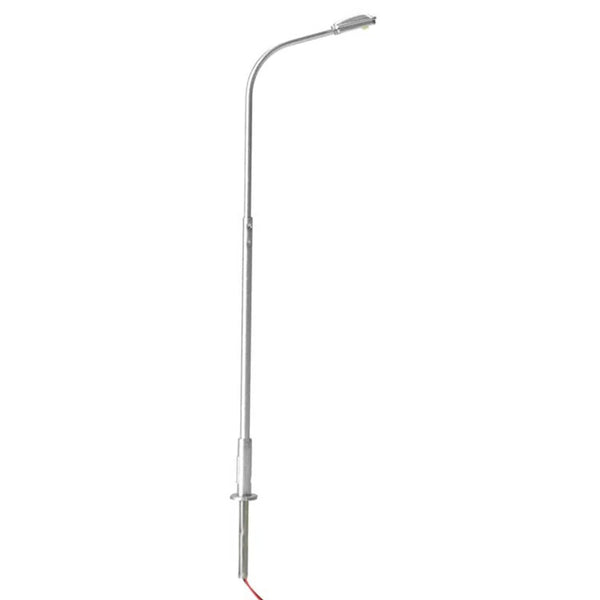 Atlas HO Scale Silver Single Arm Street Light Warm White 3 Pack — exact product view