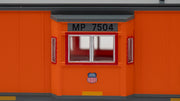 Bachmann HO Bay Window Transfer Caboose - Union Pacific #MP 7504 (Maintenance of Way) — product view 3
