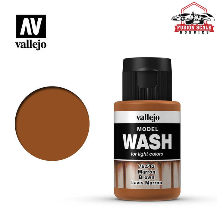 Vallejo Brown Model Wash Acrylic Weathering Wash 76.513 — exact product reference