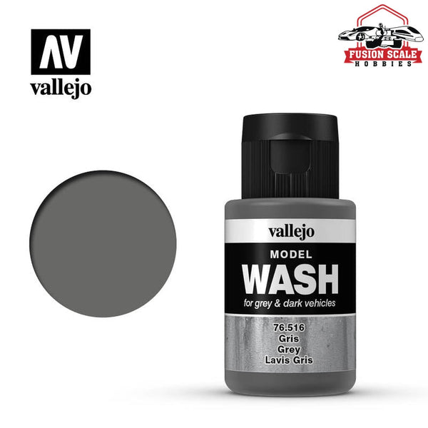 Vallejo Old Grey Model Wash Acrylic Weathering Wash 76.516 — exact product reference