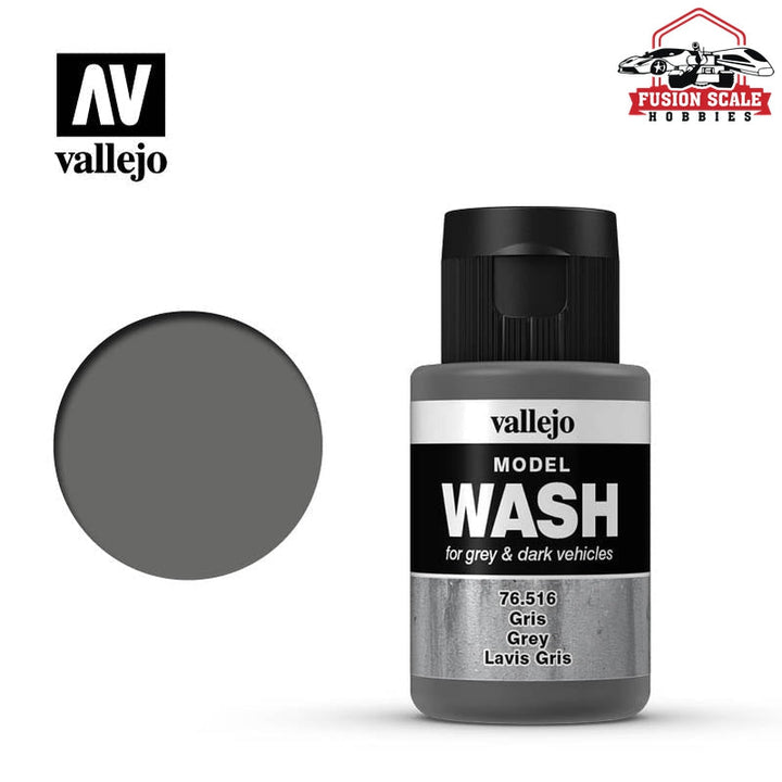 Vallejo Old Grey Model Wash Acrylic Weathering Wash 76.516 — exact product reference