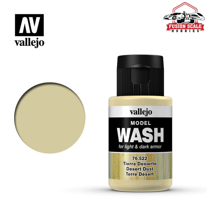 Vallejo Desert Dust Model Wash Acrylic Weathering Wash 76.522 — exact product reference