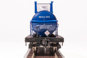 Broadway Limited Imports HO 6000 Gallon Tank, 1940's Variety 2-pack B (Pittsburgh Plate Glass, Virginia Smelting) — product view 3