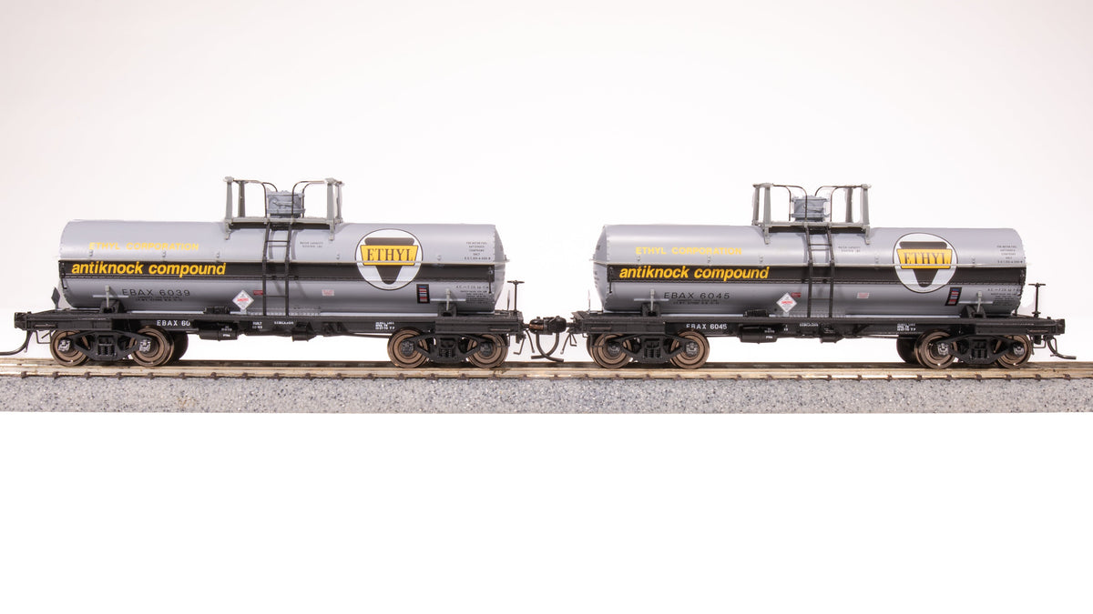 Broadway Limited Imports HO 6000 Gallon Tank, Ethyl Corp, 1960's Scheme, 2-pack — product view 1